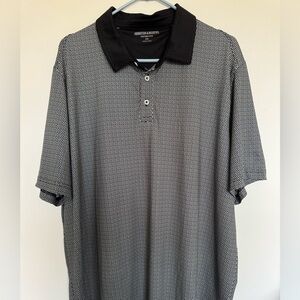 JOHNSTON & MURPHY XC4® Performance Solid-Collar Print Polo Size XXL
